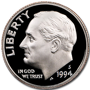 1994-S Roosevelt Dime Gem Proof | eBay